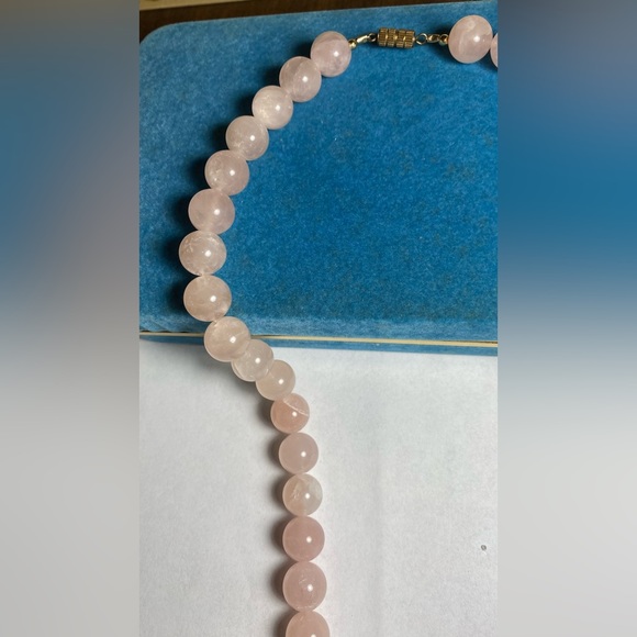 Rose Quartz bead estate necklace. 332.6 g 1960’s HEAVY!! Vintage - Picture 7 of 7